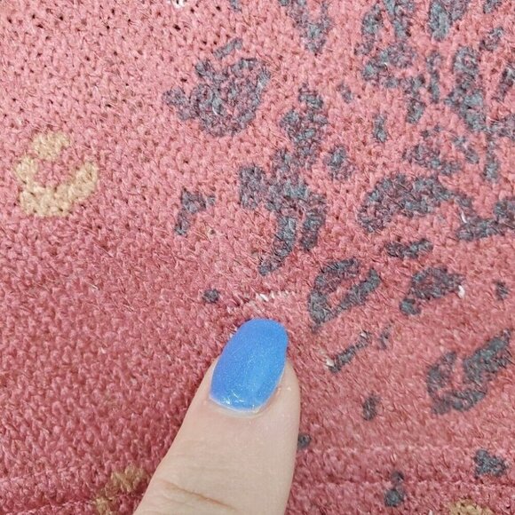 Indigo Soul Womens Paisley Tunic Top Size L Gold Rust V-Neck Asymmetric Hem - Picture 16 of 16